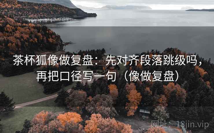 茶杯狐像做复盘：先对齐段落跳级吗，再把口径写一句（像做复盘）